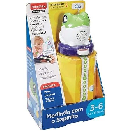 Brinquedo Interativo - Medindo com o Sapinho Fisher Price - Aprenda a Contar