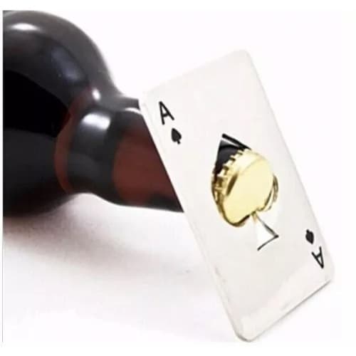 Abridor De Garrafa Carta Baralho Barato Poker