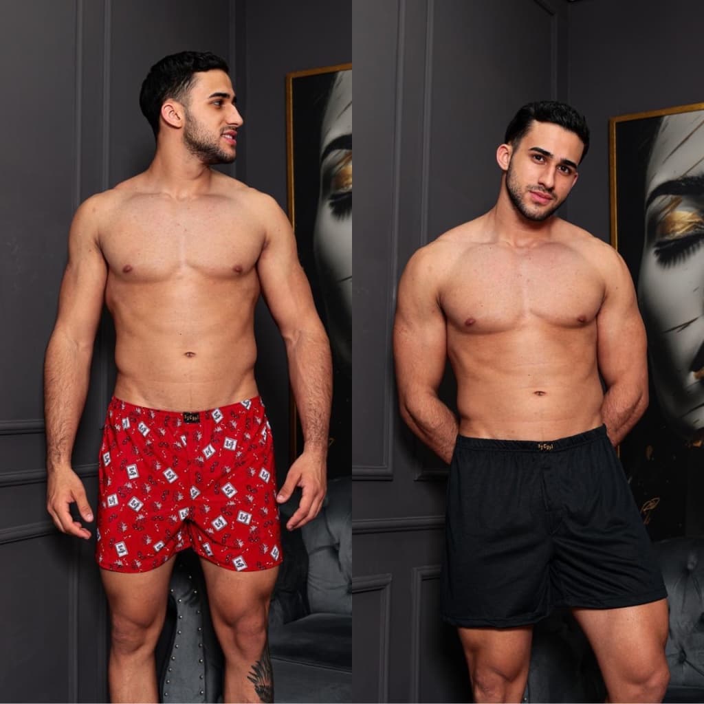 Kit 2 Cueca Short Pijama Samba Cancao Masculino Micro Fibra Fresquinho