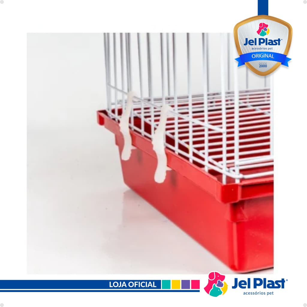 Presilhas para prender fixar gaiolas Jel Plast kit 6 unidades