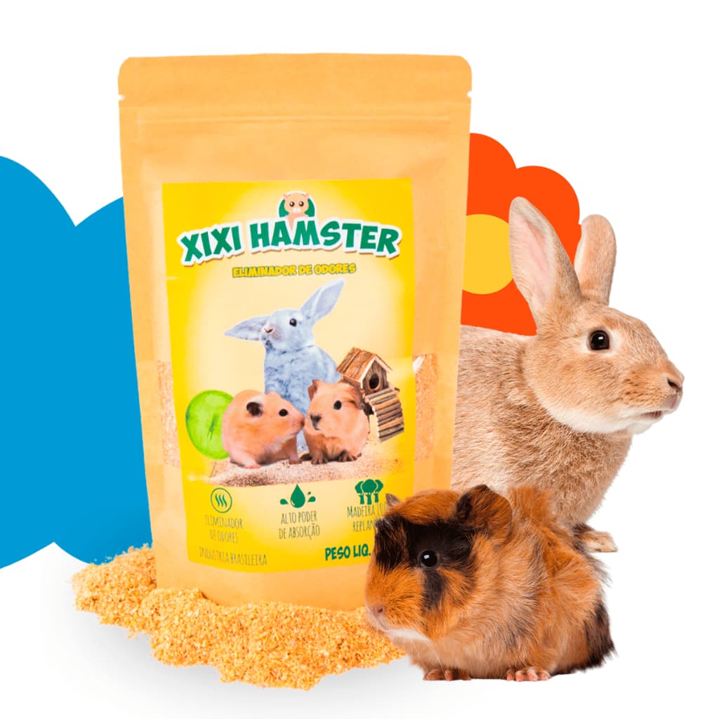 Eliminador de Mau Cheiro de Gaiola e Viveiros de Roedores Xixi Hamster 200g - Eliminador de Odores