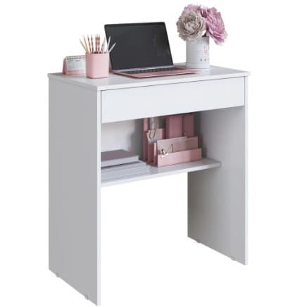Mesa Computador Multiuso Escritorio 1 Gaveta Prateleira Mais Vendida