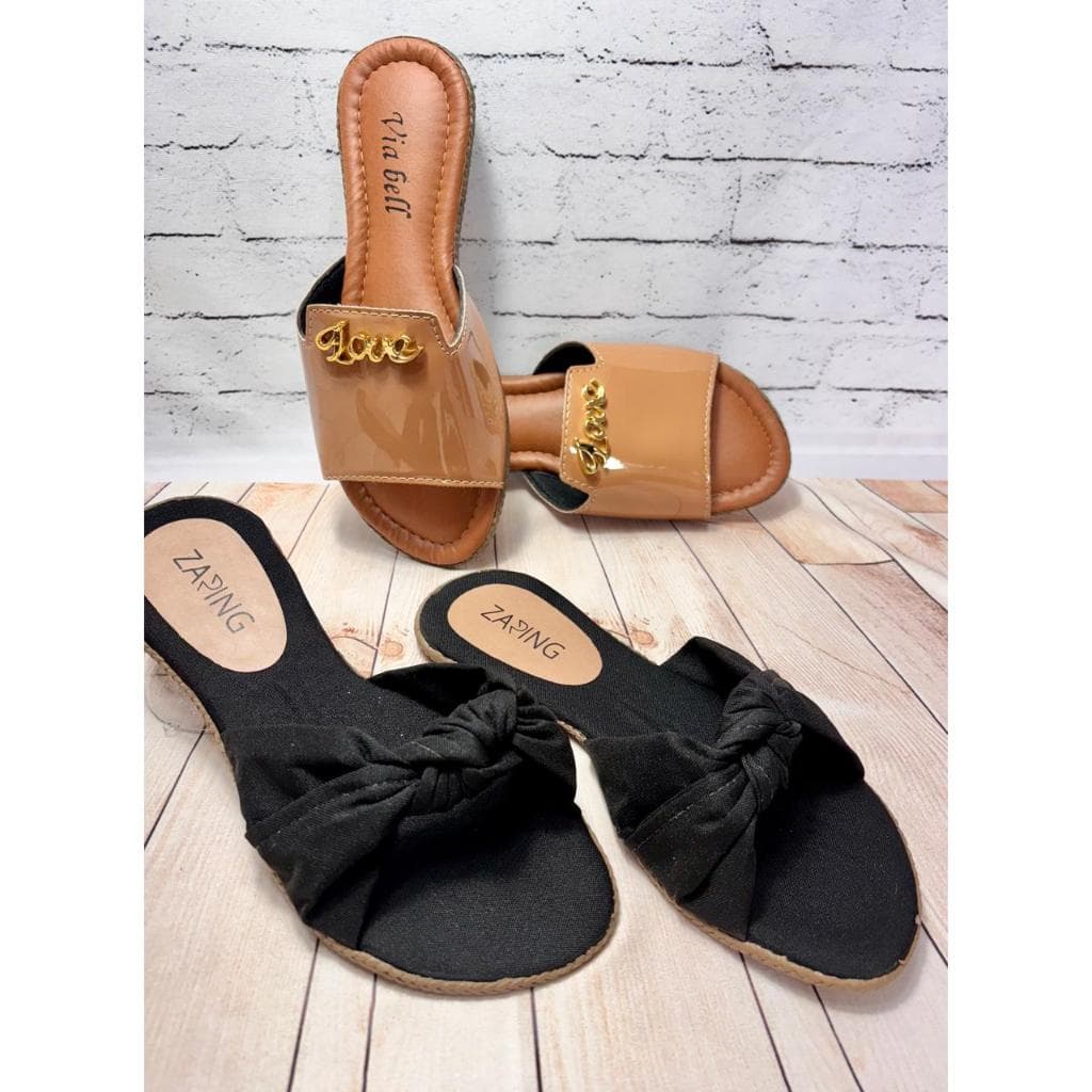 2 Pares de Rasteira Feminina  Sandalia no Kit chinelo confortavel