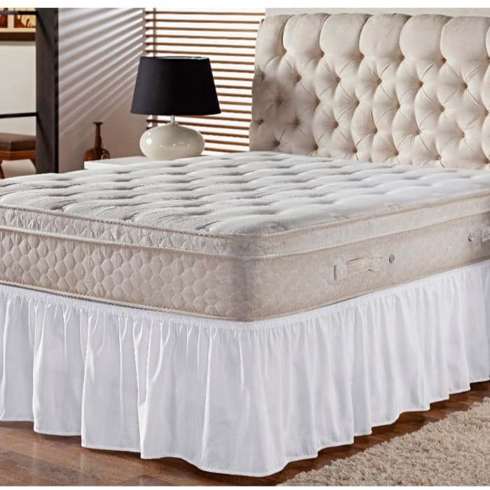 Saia Cama Box Casal Padrão Com Elástico Ajustável Cores