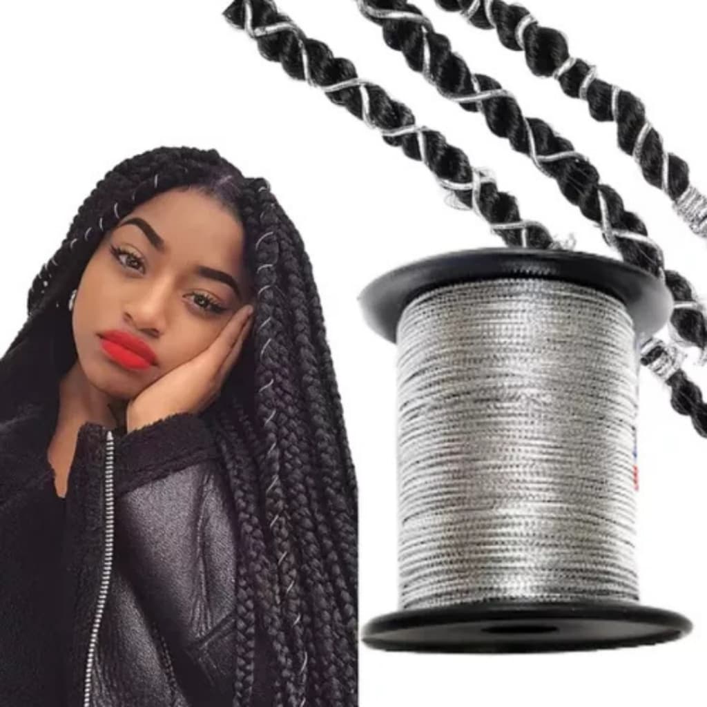 Cordão para enfeirar Trança Fio de Cetim  1mm - Rolo com 20 metros
