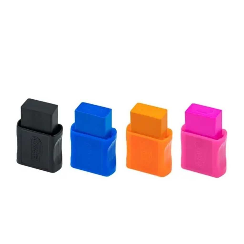 02 Borrachas com Capa Neon BRW (kit com 2 unidades)