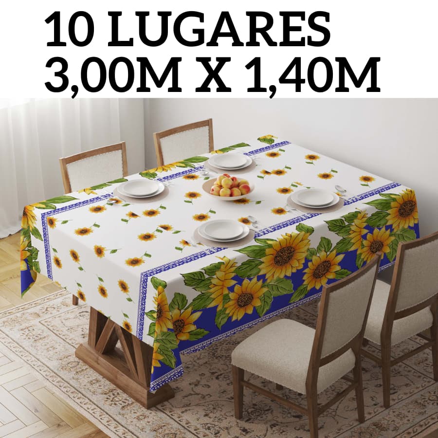 Toalha de mesa OXFORD 10 lugares 3,00m x 1,40m