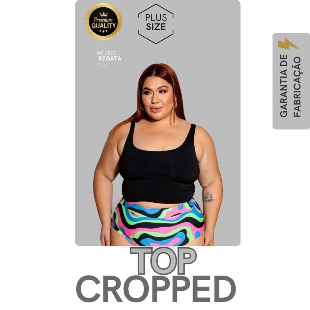 Top Cropped Feminino Suplex Fitness Academia Treino