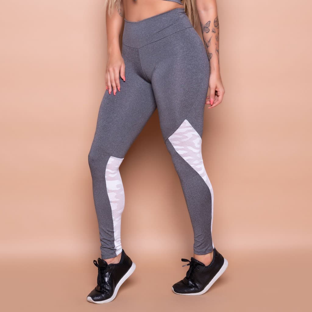 Calça Legging Feminina Fitness para Treinos Battalion Legging Academia Esportes Fd Moda