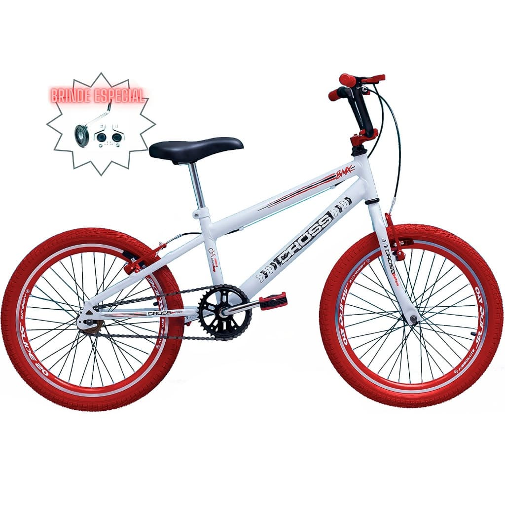 Bicicleta Cross Aro 20 Bmx Freestyle Com Rodinhas