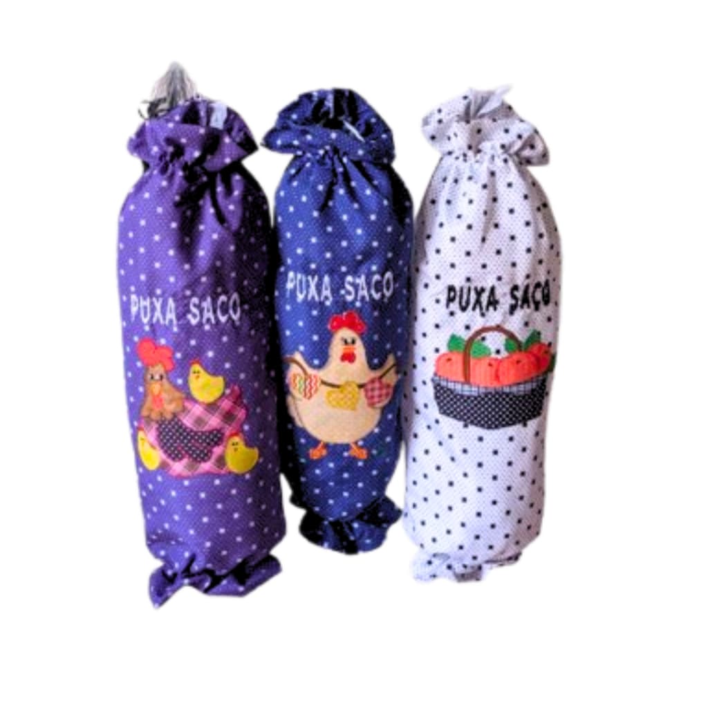 puxa saco comum oxford bolinha dispenser aplicação artesanal casa sacolas