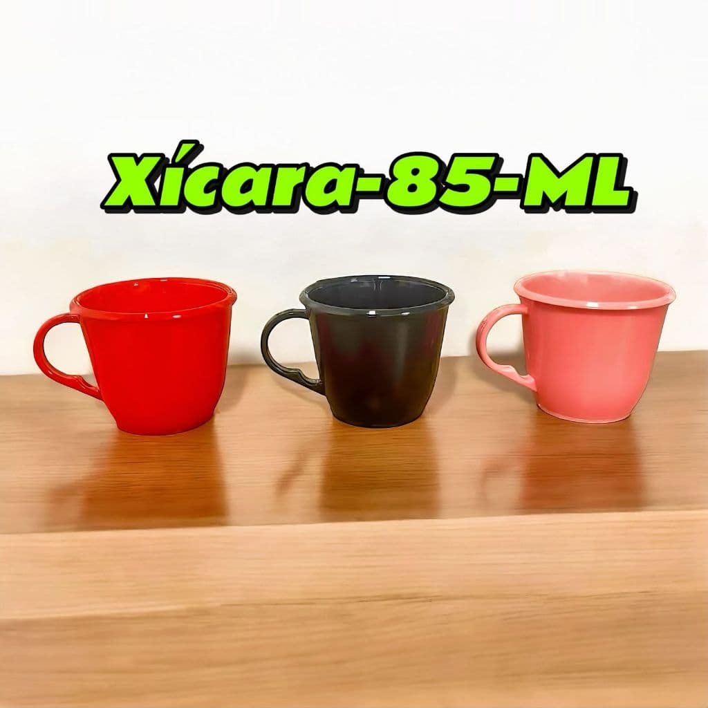 CONJUNTO 25 XÍCARAS ACRÍLICO CAFÉ CHÁ JOGO DE XICARAS 80ML COZINHA