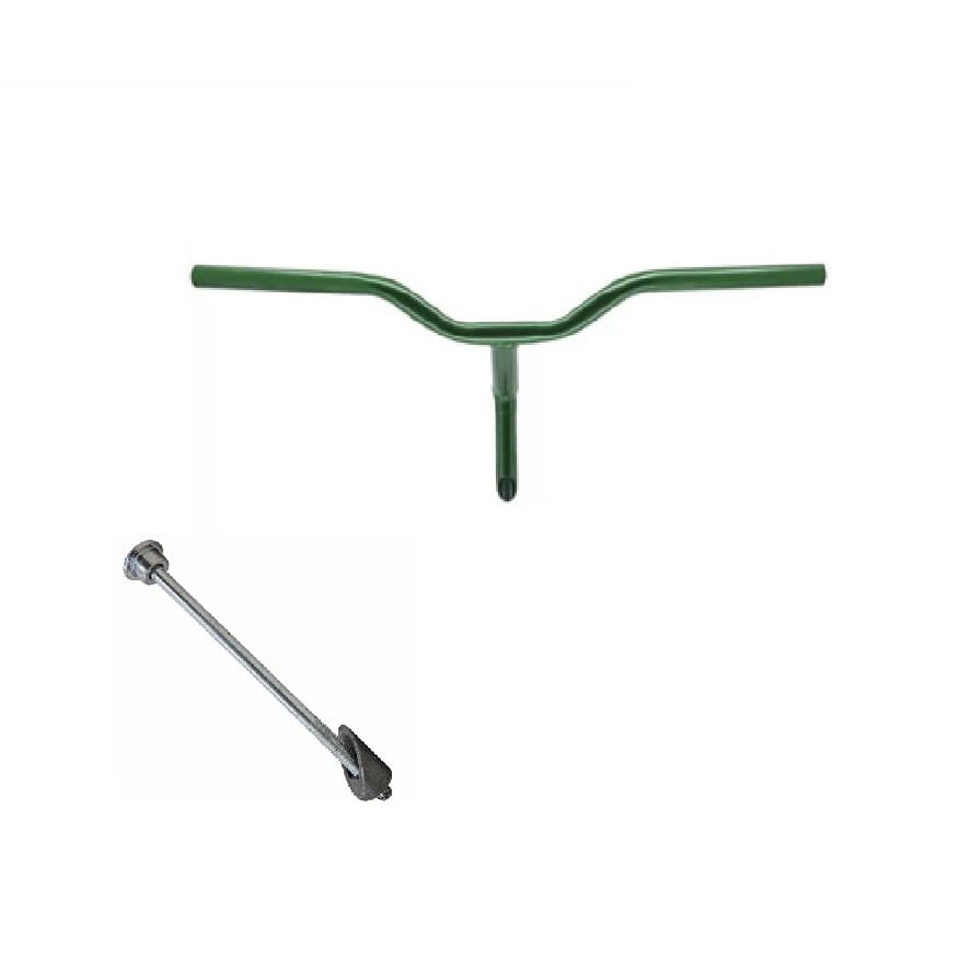 Guidão Bike MTB pop DownHill Aro 16 20 24 26 Verde Escuro c mesa e Parafuso Expander NOVO MOSTRUÁRIO