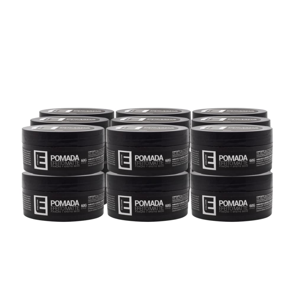 12 Cera Modeladora Efeito Seco Evolution Barber 60gr