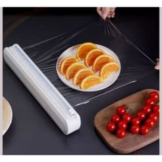 Suporte Papel Filme Com Cortador E Ventosas Cozinha Novidade