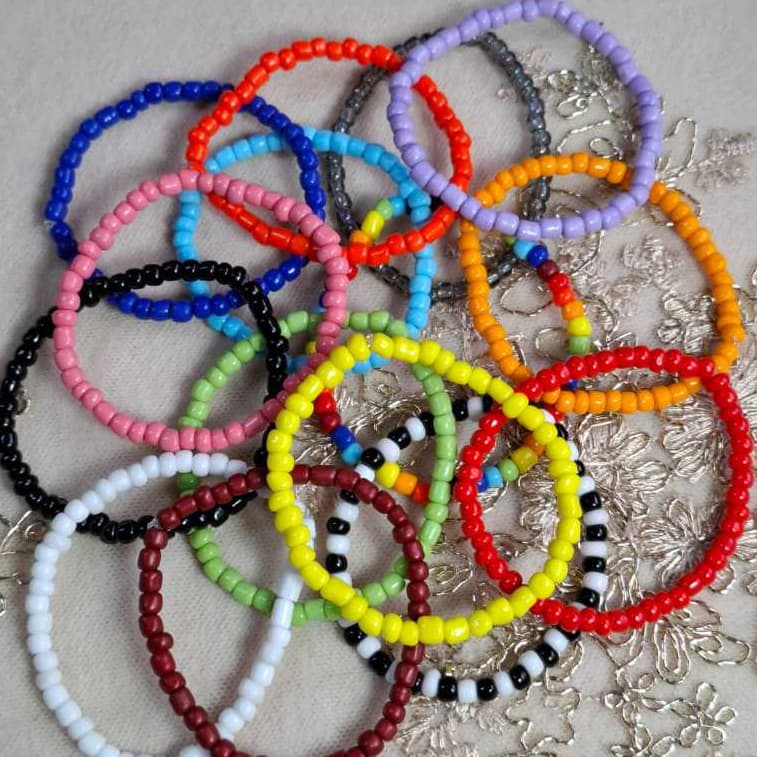 Kit 3 pulseiras de miçanguinhas diversar cores