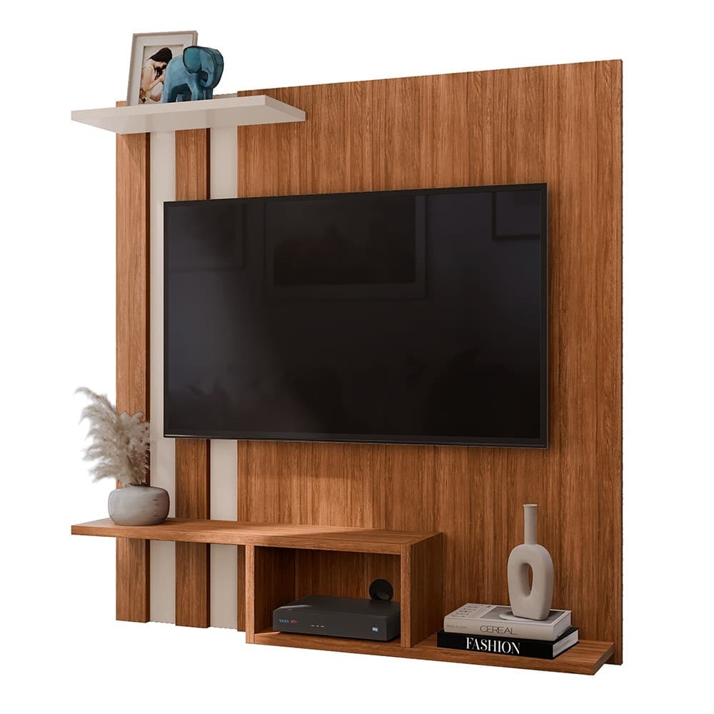 Painel Suspenso Home TV Até 32 Polegadas Nichos Prateleira