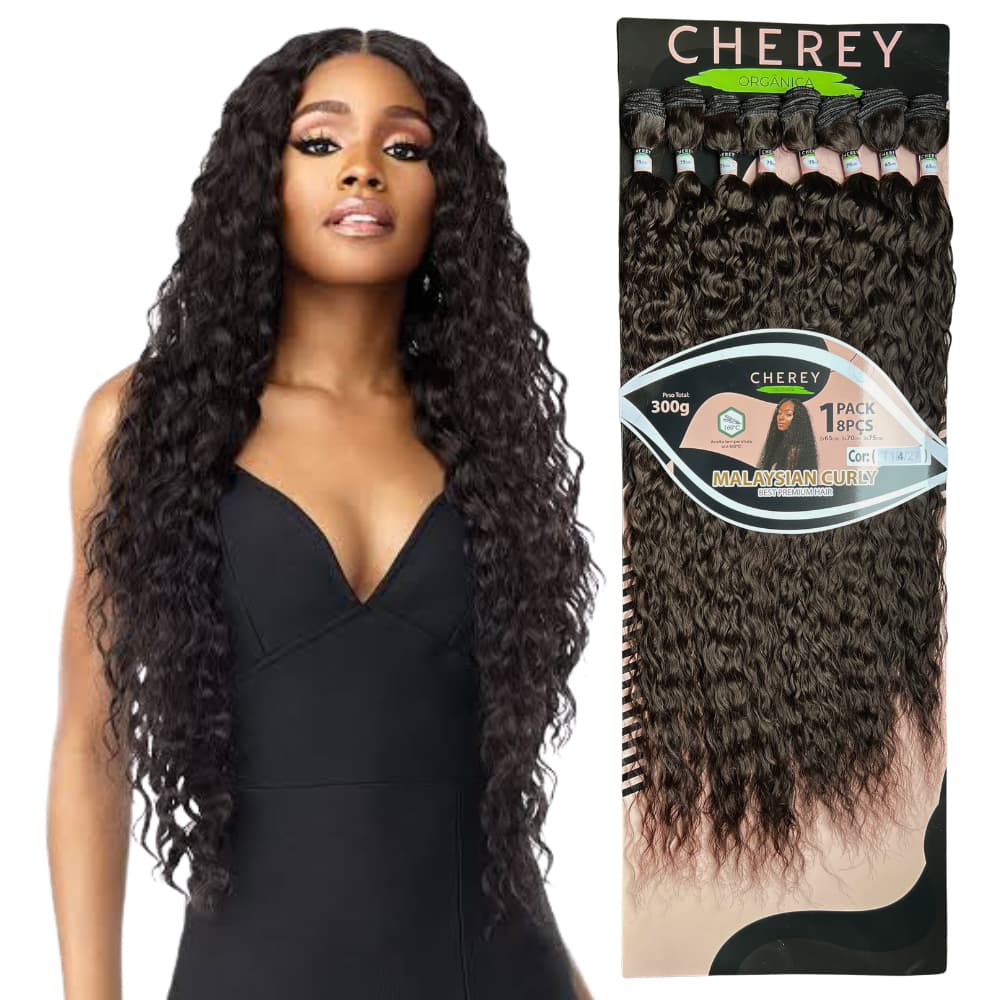 Cabelo Cacheado Organico Malaysian Curly Cherey 300g