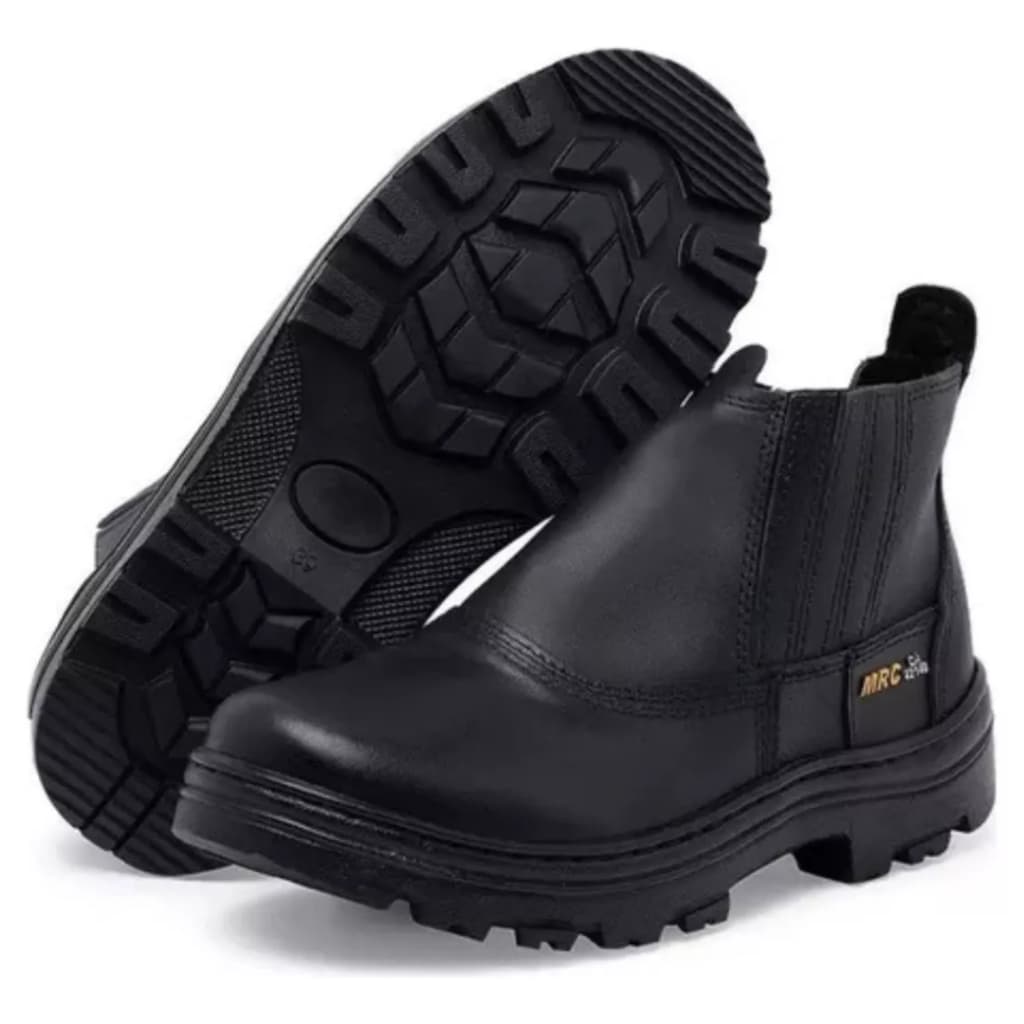 Bota de Segurança Epi Biqueira Pvc Solado Borracha Blaqueada Antiderrapante Resistente Trabalho
