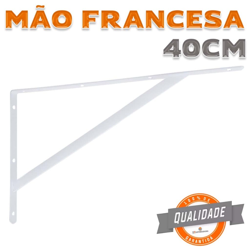 Mão francesa 40cm Suporte Para Prateleira