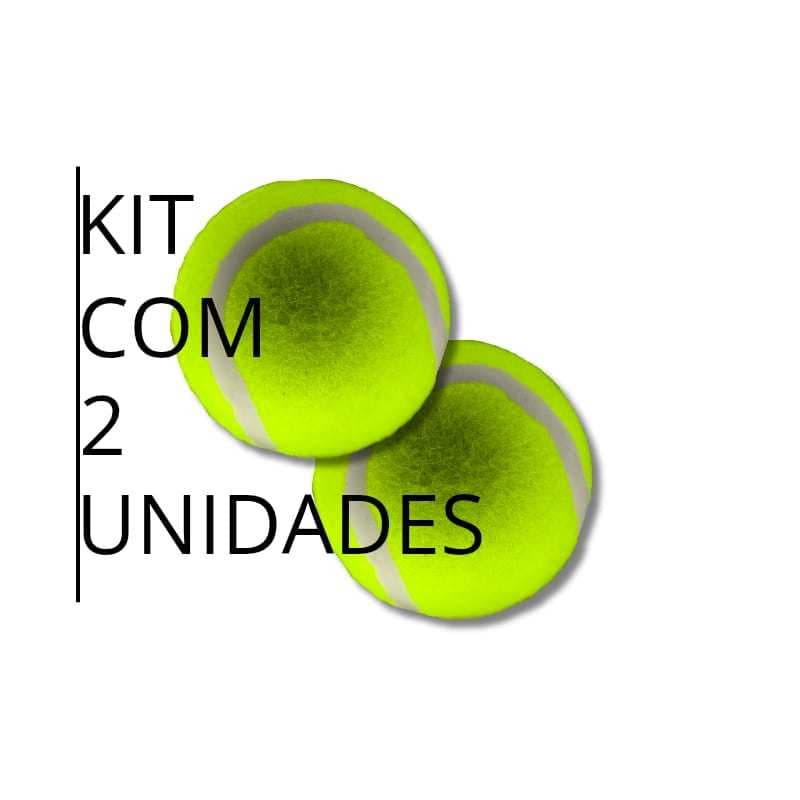 Bola Para Pet Kit Com 2 Unidades Resistentes Feito Para Pet De Plástico Feltro e Borracha Decor Javick
