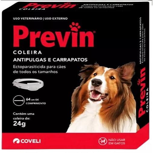 Coleira Anti-pulgas Previn 64cm - 24 G