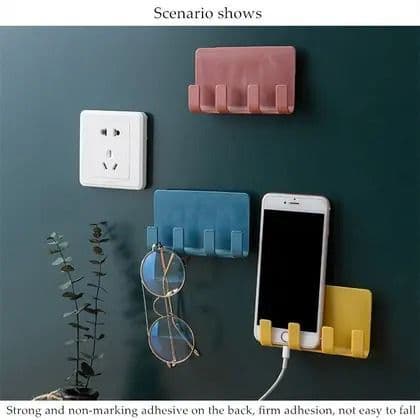 Suporte para Controle Remoto/ Chaves/ Celular para Parede de Casa
