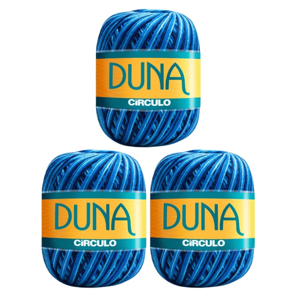Kit 3un Fio Linha Duna Círculo 100g
