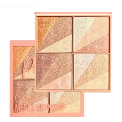 Mega Iluminador Perfect Me! Febella - Brilho Perfeito com 4 Cores para Todos os Tons de Pele