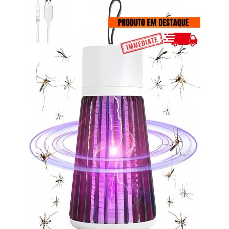Lâmpada Elétrica Mata Mosquito Armadilha Repelente Mosquito Luz Uv Led Bivolt Envio Imediato
