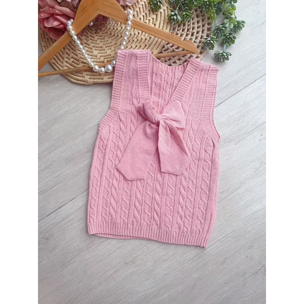 regata gola V com gravata borboleta #MD-22 modal moda feminina