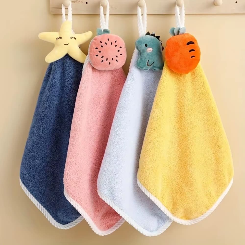 Toalha de mão p/ crianças bebê infantil microfibra, super absorvente banheiro e como Naninha