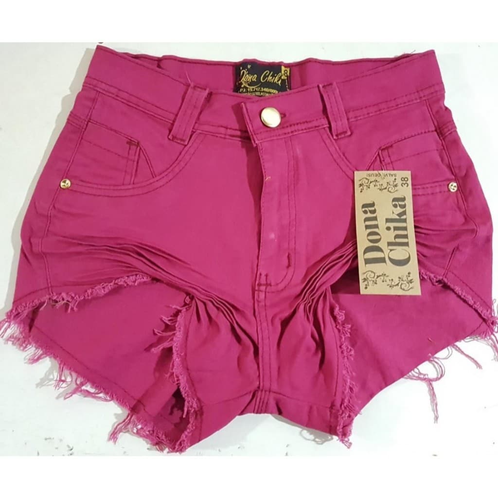 shorts feminino sarja colors