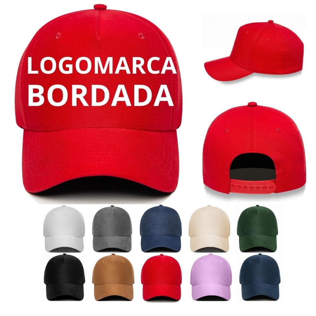 Boné Personalizado Bordado Aba Curva Frente Americana Regulável