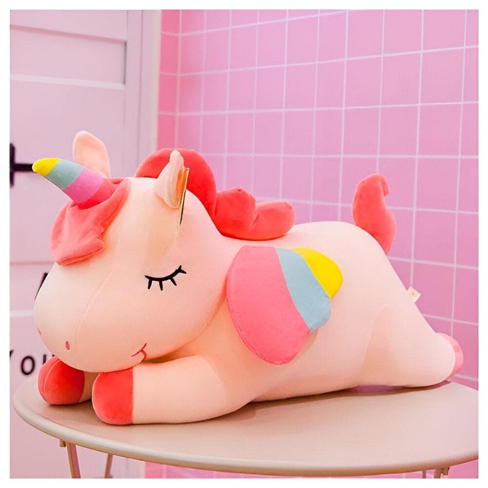 Unicórnio De Pelúcia Flexível de Brinquedo 25cm