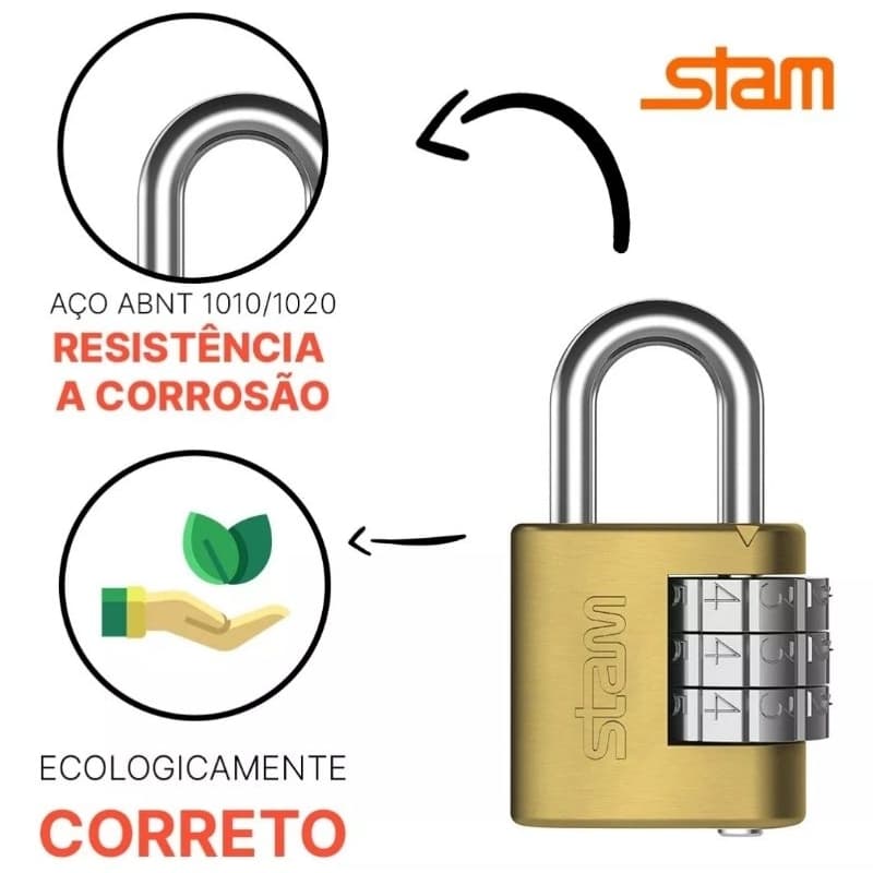 Cadeado Stan 20mm segredo Original