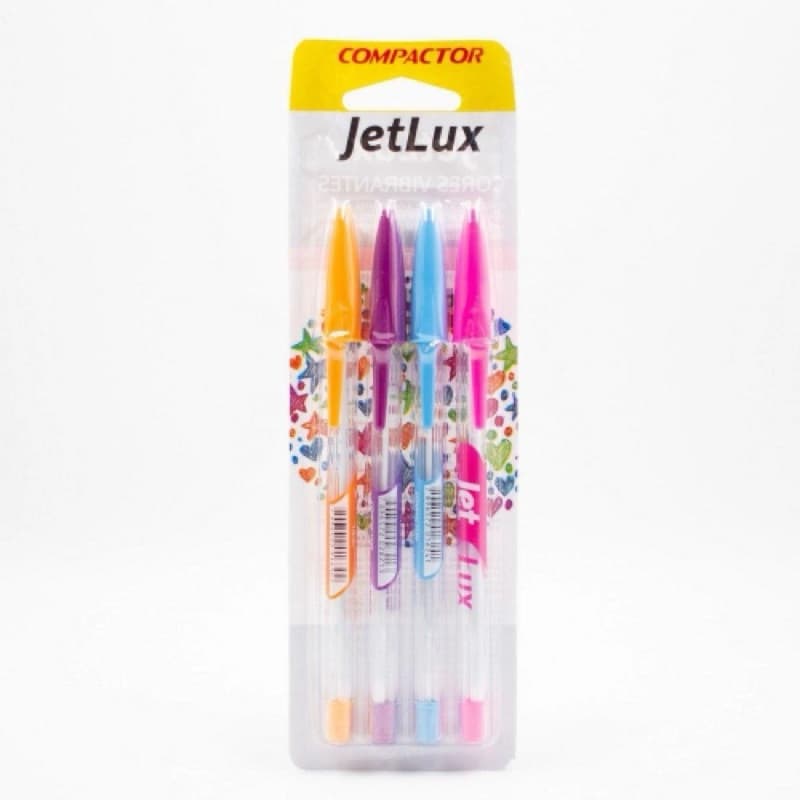 Caneta Esferográfica Jetlux C/4 Cores 1735 Compactor
