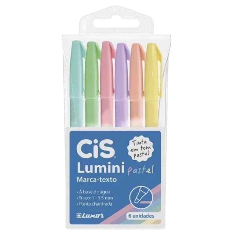 Estojo Marcador de Texto Lumini Pastel unidade CIS