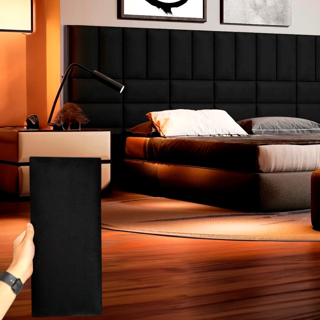 Cabeceira Modular Adesiva Estofada para Cama Box Solteiro Casal Queen King