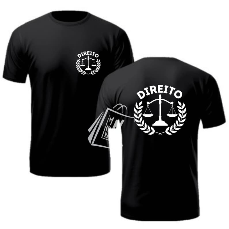 Camiseta Direito Camisa Curso Advocacia Profissão Várias Cores Pronta Entrega 100% Algodão