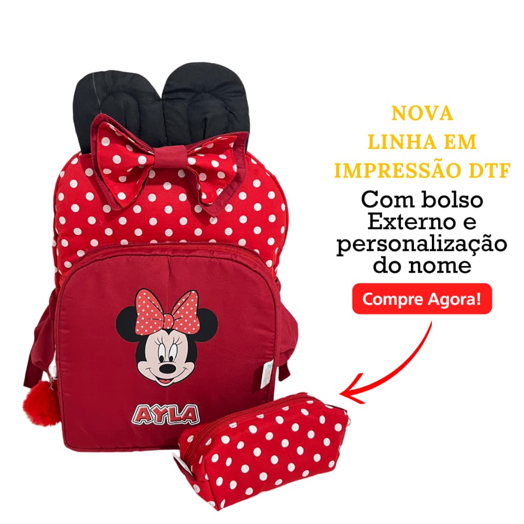 Mochila Infantil - Minnie Pink