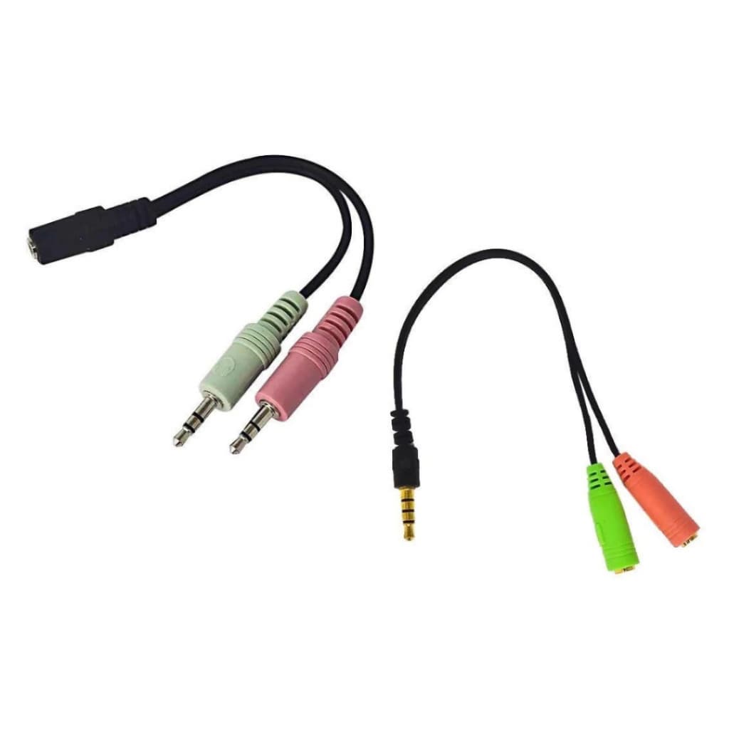 Cabo E Áudio P2 2 Machos para 1 Fêmea / 1 Macho para 2 Fêmeas 20cm/18cm MBtech