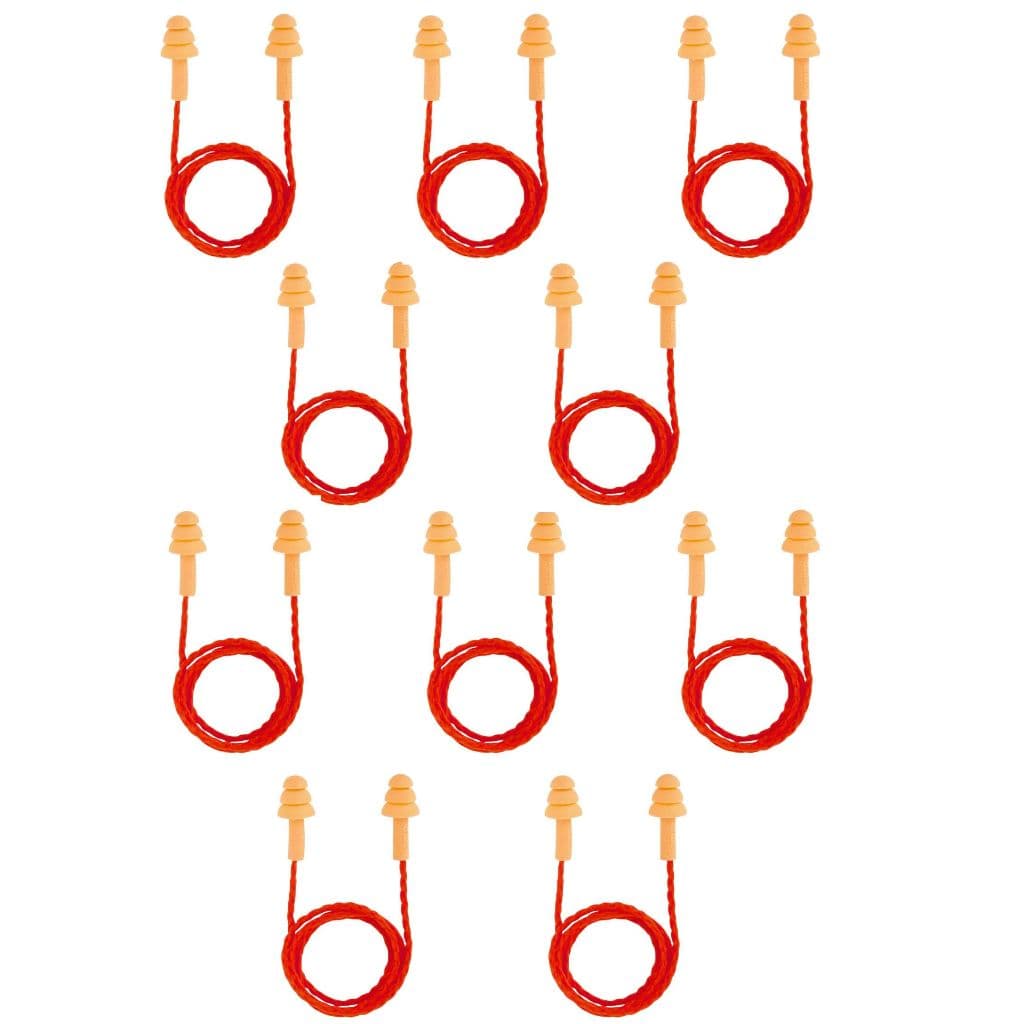 KIT 10  Protetores Ouvido Plastcor Auricular  Plug Silicone Contra Sons e Ruidos Altos Dormi Epi Ca