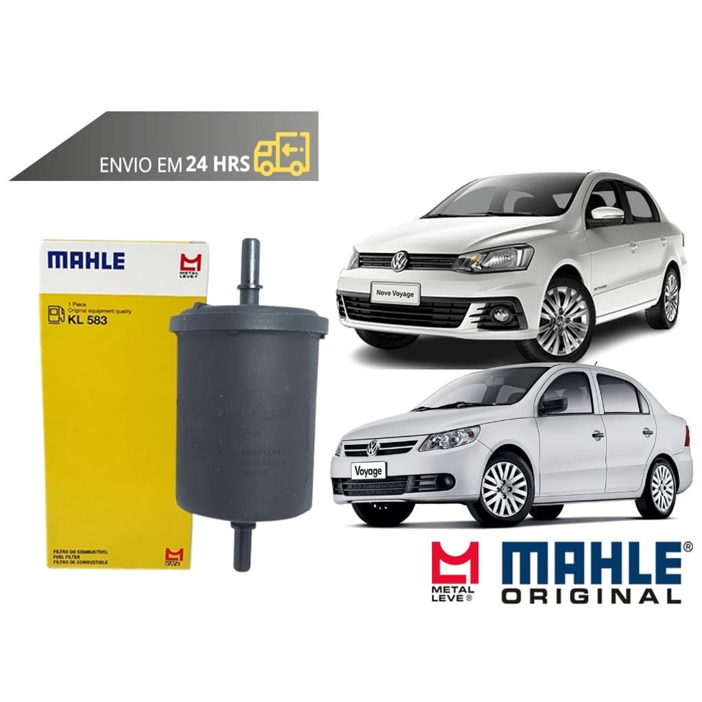 Filtro de Combustível Volkswagen Voyage todos de 2009 a 2023 Original Mahle Metal Leve