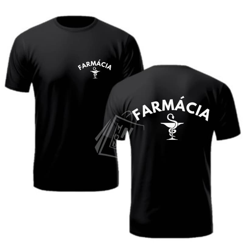 Camiseta Curso Farmácia Camisa farmacêutico Profissão Varias Cores Pronta Entrega 100% Algodão