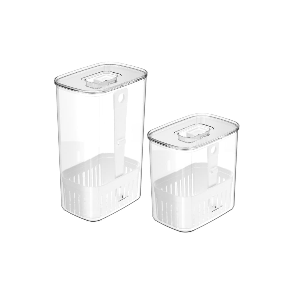Kit Porta Organizadores Tempero 1,5L e 2,3L Geladeira Acrílico OU