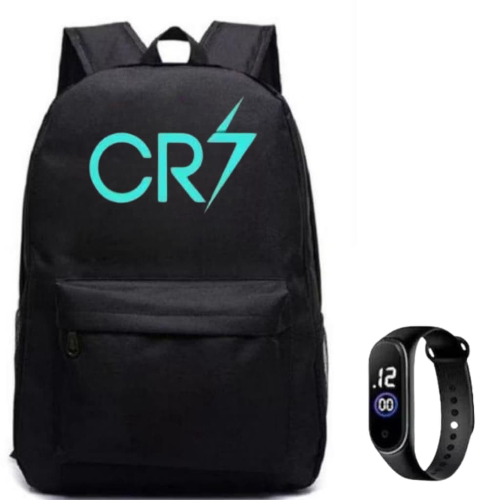 Bolsa mochila de Costa Unissex Escolar Passeio Trabalho + Relógio Oferta