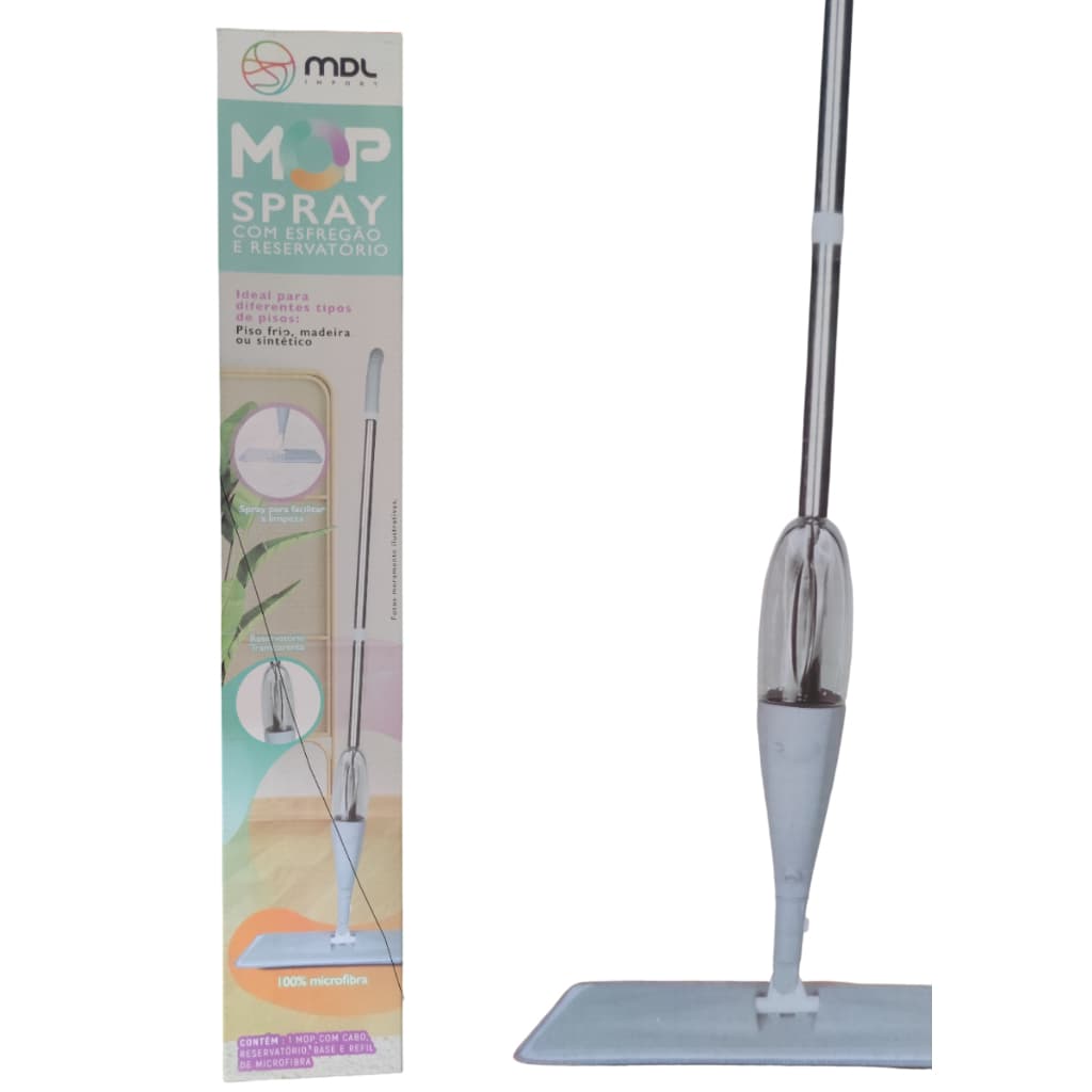 Spray Fit Mop Inteligente Vassoura Rodo com Microfibra