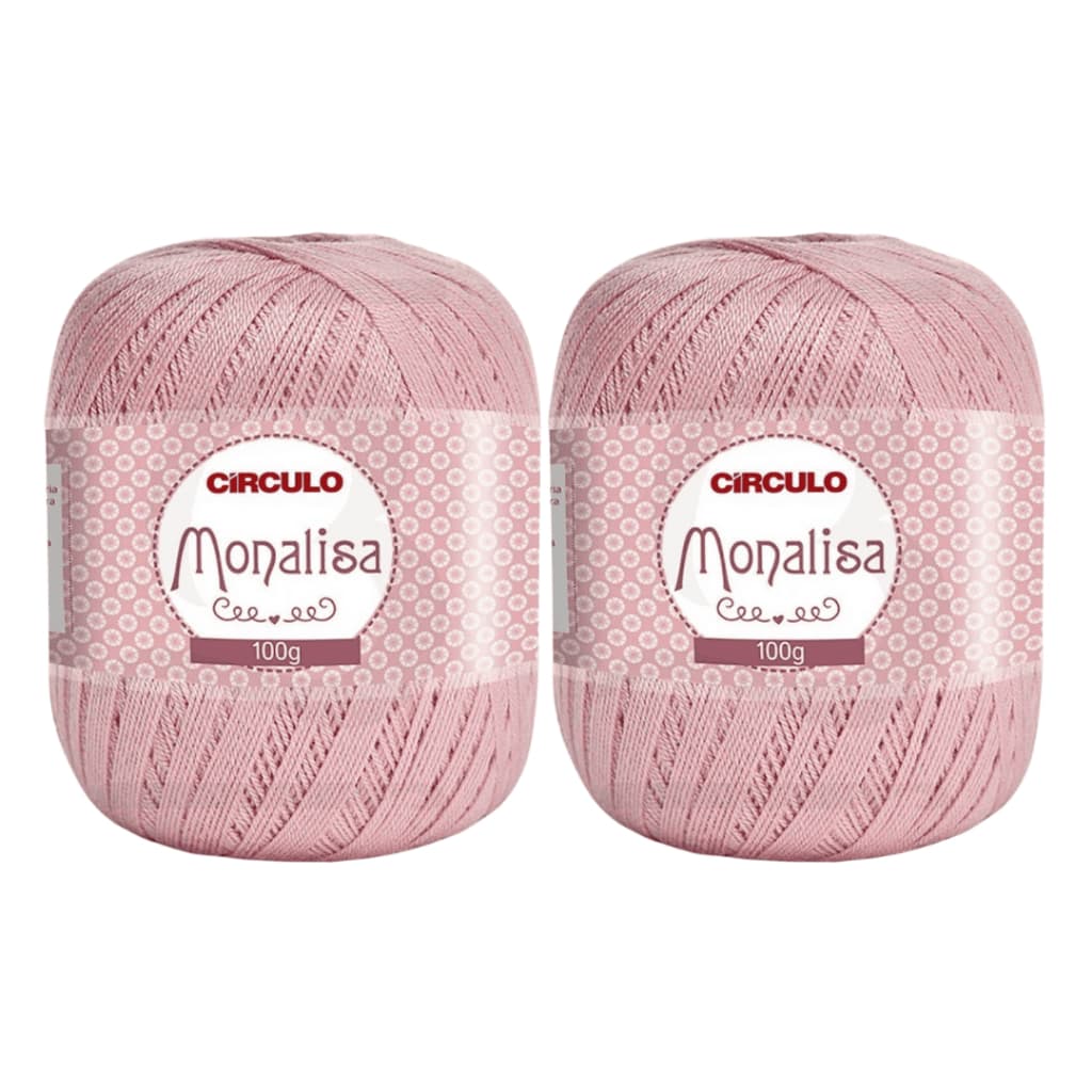 Kit 2un Fio Linha Monalisa Círculo 100g 525m Macramê