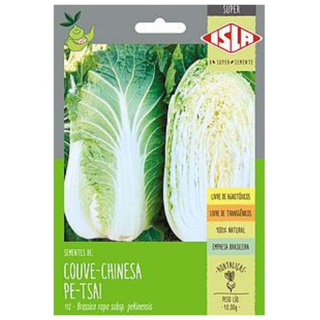 3.800 SEMENTES DE COUVE-CHINESA PE-TSAI - COUVE CHINESA